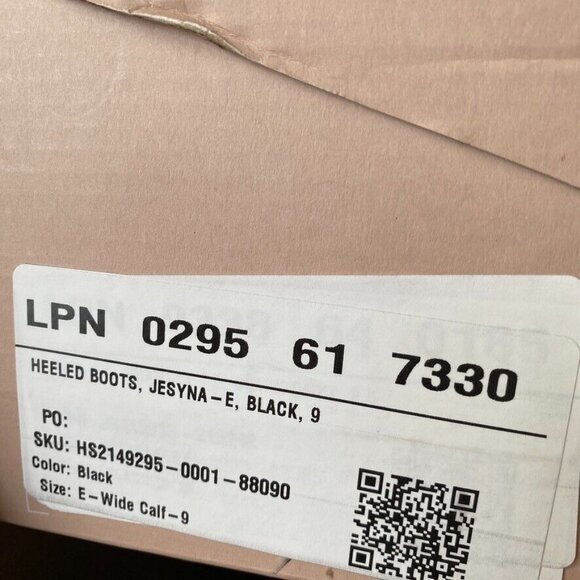 Just Fab Jesyna Black Over The Knee Boots WIDE CALF 8.5E 9E 9..5E 10E - Picture 10 of 10